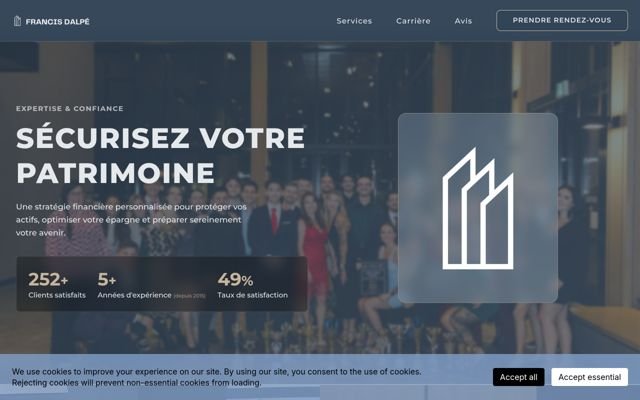 Site web de Francis Dalpé, conseiller financier